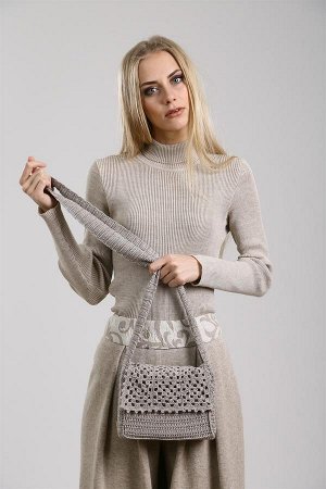 Сумка Сумка ручной работы из натурального льна.