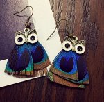 Серьги совы