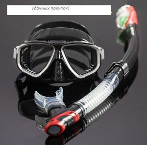 маска и трубка(52см) для подводного плавания