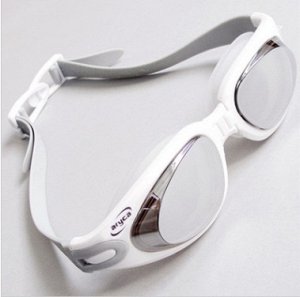 очки для плавания метализированные анти-туман WG38