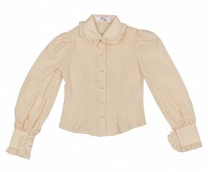 Блуза Блуза для девочек, п/э, цвет молочный