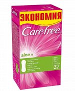 Carefree® Aloe Салфетки 20 шт. + 12 шт. В ПОДАРОК