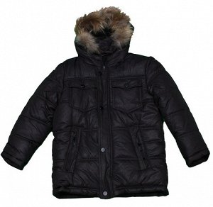 Куртка Большемерит!__ Куртка зимняя, 100% п/э, утеплитель синтепон, цвет тёмно-коричневый, мех енот