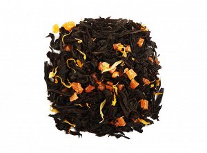 чай Смесь классических сортов чёрного чая, цукаты, яркие лепестки календулы и ароматические масла.