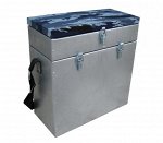 Ящик зимний оцинкованный двухсекционный (28л) Helios