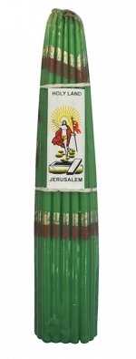 Зеленые Иерусалимские Свечи обожённые иерусалимским огнём