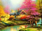 Картина стразами: пейзаж