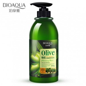 780023 BIOAQUA Olive Шампунь с маслом оливы (против перхоти), 400 мл,48 шт/уп