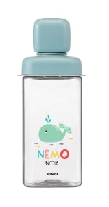 Бутылка для воды из тритана "KOMAX NEMO MINT WHALE", 430мл