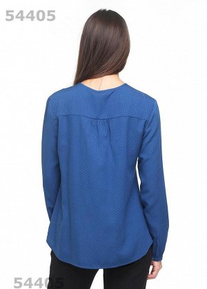 Блузка Цвет: джинсовый
"Описание: Женская блузка в романтичном стиле, с втачным покроем рукава, выполнена из однотонного штапеля.Блузка с кокеткой и декоратиными вставками.Рукав с притачным манжетом, 