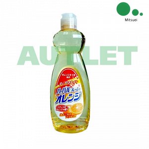 Mitsuei Средство для мытья посуды, овощей и фруктов с ароматом апельсина, 0.6 л