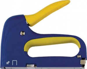 Степлер для узких скоб, "тип 53", ABS пластик.сине-желтый корпус, 6-14 мм