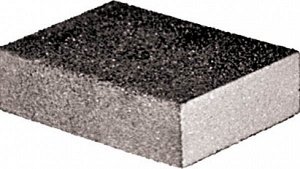 Губка шлифовальная алюминий-оксидная, ххмм, средняя жесткость  Р/Р