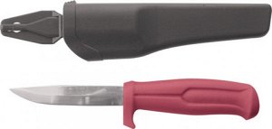 Нож строительный, пластиковая ручка, пластиковые ножны, длина лезвия   мм