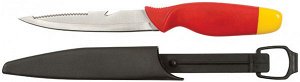 Нож рыбака, нерж.сталь, пластиковая ручка (поплавок), лезвие 135 мм