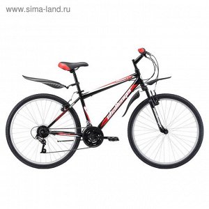 Велосипед 26" Challenger Agent, 2017, цвет черно-красный, размер 16''   2099757