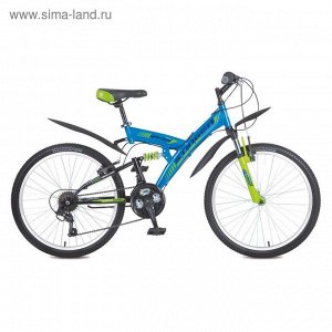 Велосипед 24" Stinger Banzai, 2016, цвет синий, размер 14"