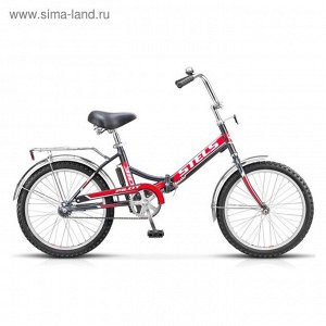 Велосипед 20" Stels Pilot-310, 2016, цвет черный/красный, размер 13"