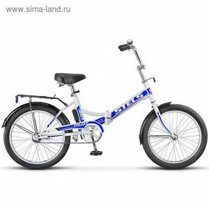 Велосипед 20" Stels Pilot-410, 2016, цвет белый/синий, размер 13,5"