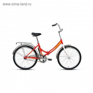 Велосипед 24" Forward Valencia 1.0, 2017, цвет красный, размер 16"