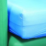 MEDICOSM Чехол на кушетку (наматрасник)  210смх90смх20см, полиэтиленовый, голубой, 10шт. в упаковке