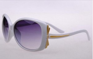 Солнцезащитные очки белые "стрекозы"