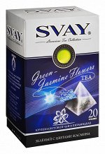 Чай Svay&quot;Жасмин&quot;зеленый пирамидки 20 пир. 1\12