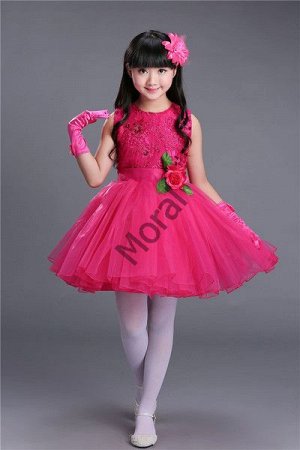 платье с розой