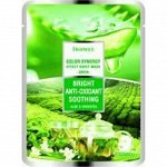 Deoproce Маска-салфетка с алоэ и зеленым чаем Green Color Synergy Effect Mask Sheet