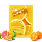 MAY ISLAND Маска-салфетка с витамином С Real essence Mask Pack Vitamin