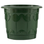 Горшок Тюльпан с поддоном, зеленый, 2,9 л // PALISAD