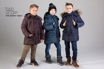 Куртка-парка с мехом, мальчик, зима, плащевка, флис, утеплитель 250