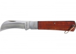 Нож складной, 200 мм, загнутое лезвие, деревянная ручка// Sparta