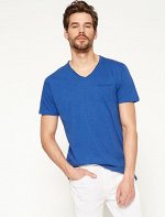 Pocket Detailed T-Shirt Sax