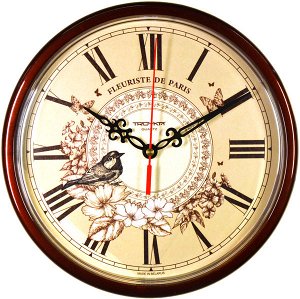 Часы настенные TROYKA 91931938.  Диаметр 23 см. Производство Беларусь
