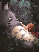 Картина по номерам (цифрам) на холсте &quot;ТОТОРО&quot;