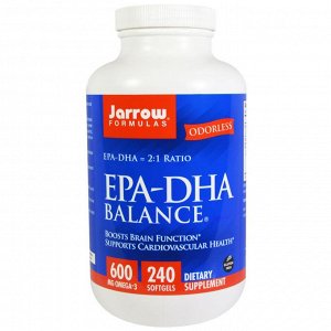 Jarrow Formulas, EPA-DHA Balance, 240 мягких таблеток