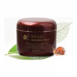 JIGOTT Крем с экстрактом улитки SNAIL Reparing cream
