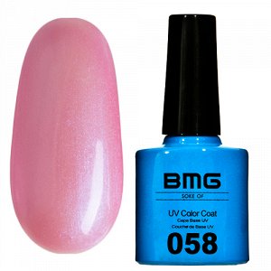 Гель-лак BMG 058 – Темно-розовый со светло-фиолетовым шимером