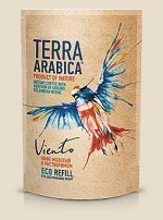 Кофе TERRA ARABICA Viento сублимир. с доб. молотого, пакет