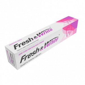 Зубная паста, для чувствительных зубов, Fresh&White, Беларусь, 135 г, (30)