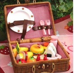 набор фруктов и овощей пикник с магнитом