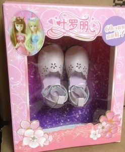 2286268 обувь на куклу туфли на каблуках PS019: цвет РОЗОВЫЙ: материал кожзам пластик; размер куклы см: 60