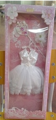 2286274 одежда на куклу платье пачка; цвет БЕЛЫЙ; материал полиэстер; размер куклы см: 60