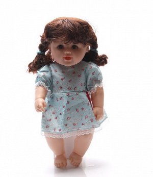 2286664 кукла в платье; цвет ГОЛУБОЙ; материал винил; размер см: 48*34