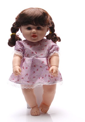 2286665 кукла в платье; цвет СИРЕНЕВЫЙ; материал винил; размер см: 48*34