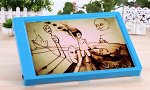 набор для рисования песком; цвет СИНИЙ; материал песок; размер см: 45*32.5 В комплекте доска с подсветкой и пакет мелкого песка