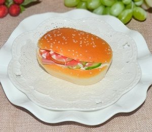 Гамбургер ГАМБУРГЕР; цвет СВЕТЛО-КОРИЧНЕВЫЙ; материал PU