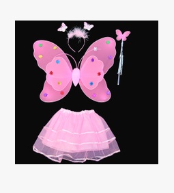 крылья принцессы бабочки с тиарой и палочкой+юбка