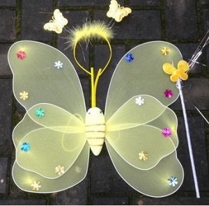 крылья принцессы бабочки с тиарой и палочкой